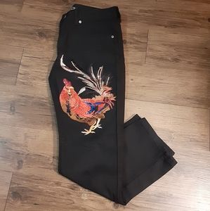Maximilian Embossed Rooster Jeans 36x32